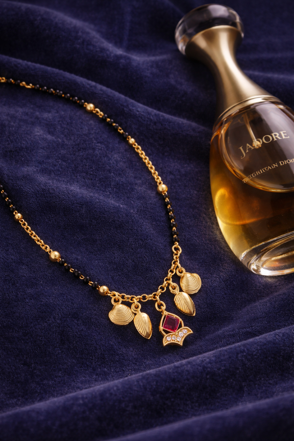 Royal Ruby Charm Necklace