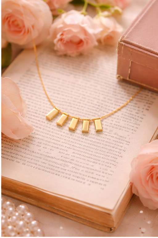 Minimal Gold Bar Necklace