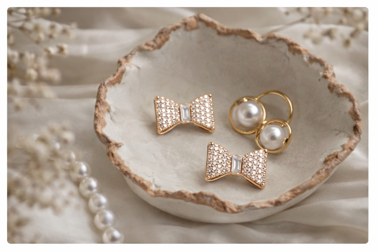 Sparkle Bow Knot Earrings