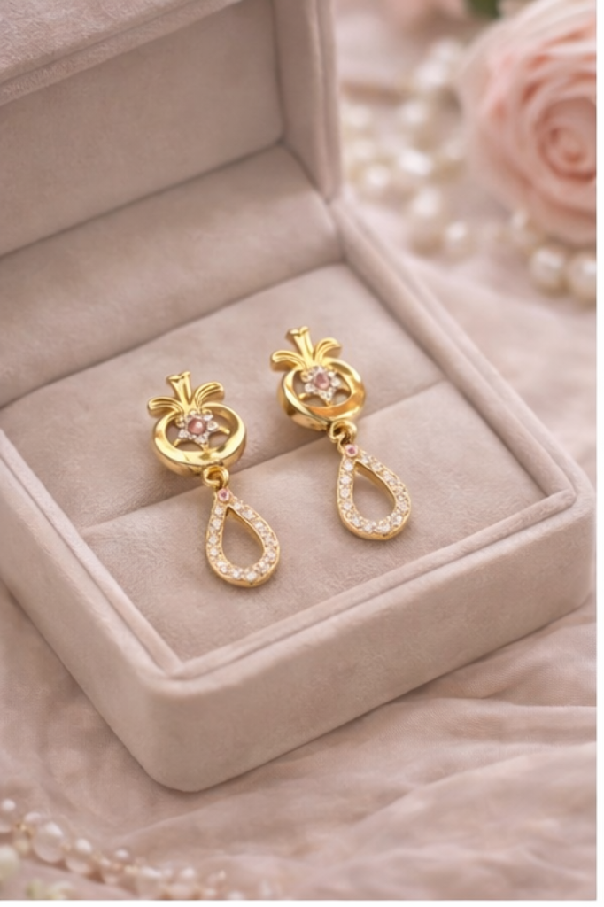 Golden Drop Earrings