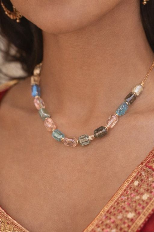 Pastel Gemstone Necklace