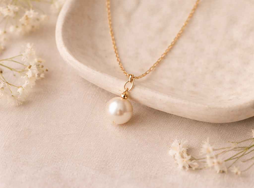 Classic Pearl Pendant Necklace