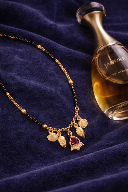 Royal Ruby Charm Necklace