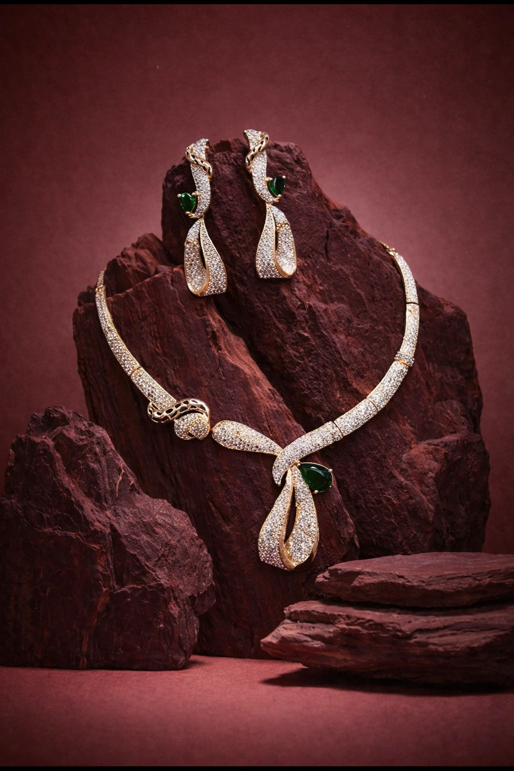 Emerald Grace Diamond Set