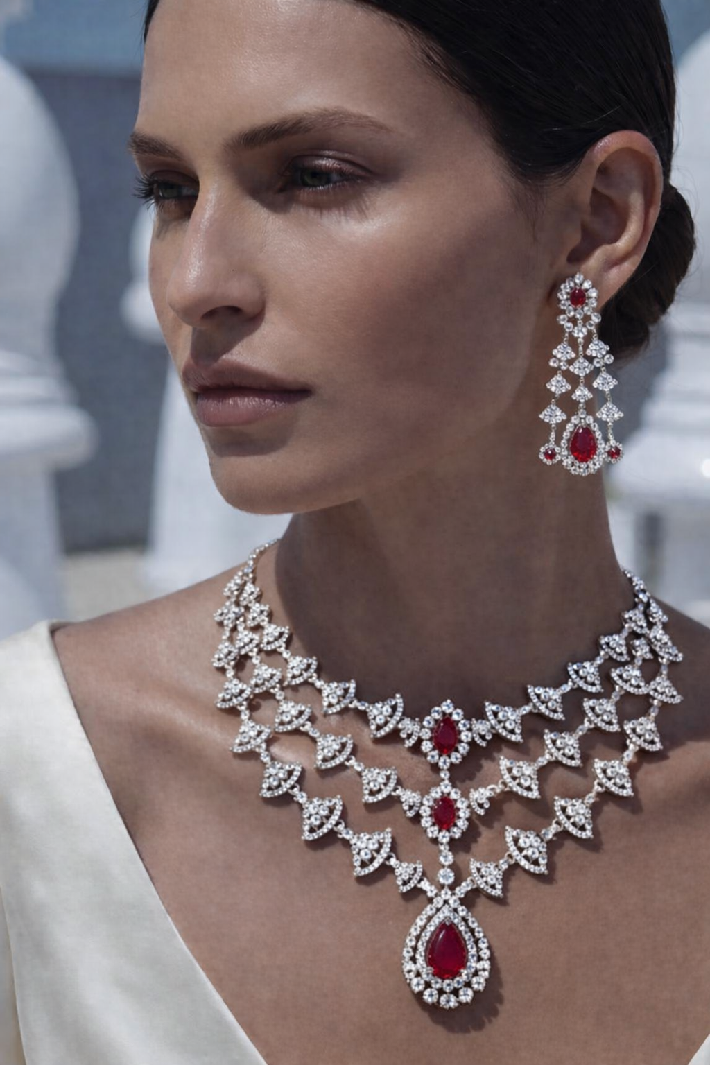 Royal Ruby Diamond Set