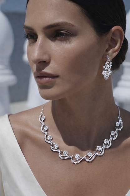 Classic Diamond Vine Necklace Set