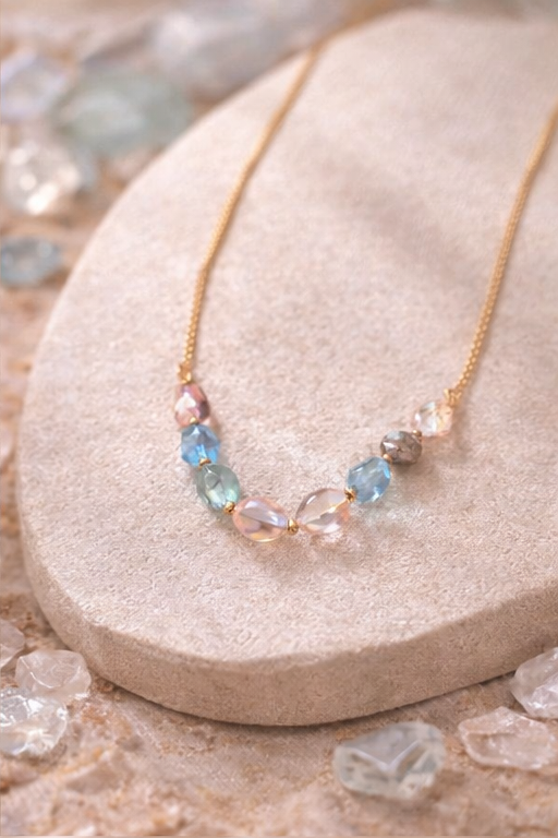 Pastel Gemstone Necklace