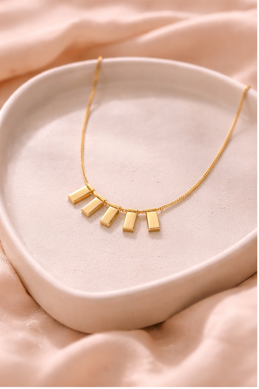 Minimal Gold Bar Necklace