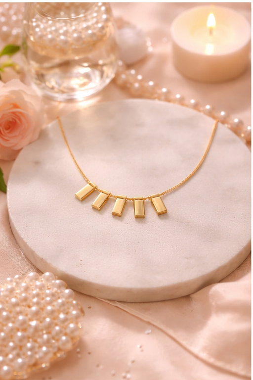 Minimal Gold Bar Necklace