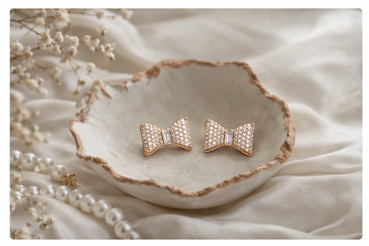 Sparkle Bow Knot Earrings