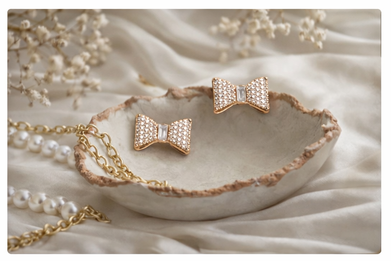Sparkle Bow Knot Earrings