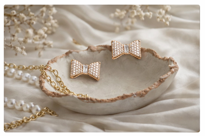 Sparkle Bow Knot Earrings