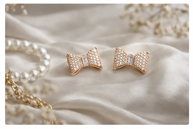 Sparkle Bow Knot Earrings