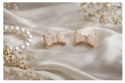 Sparkle Bow Knot Earrings