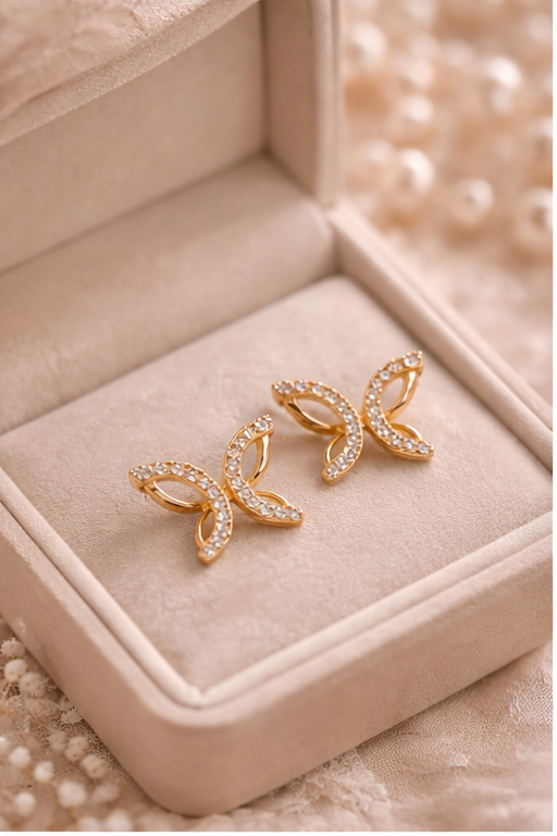 Golden Butterfly Earrings