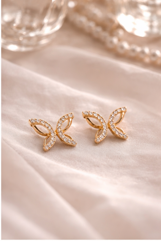 Golden Butterfly Earrings