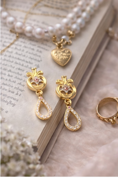 Golden Drop Earrings