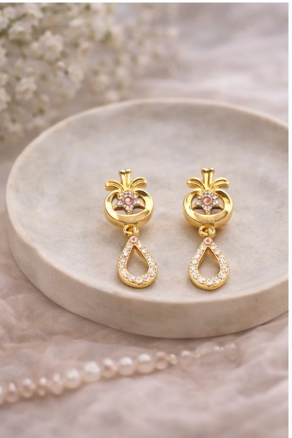 Golden Drop Earrings