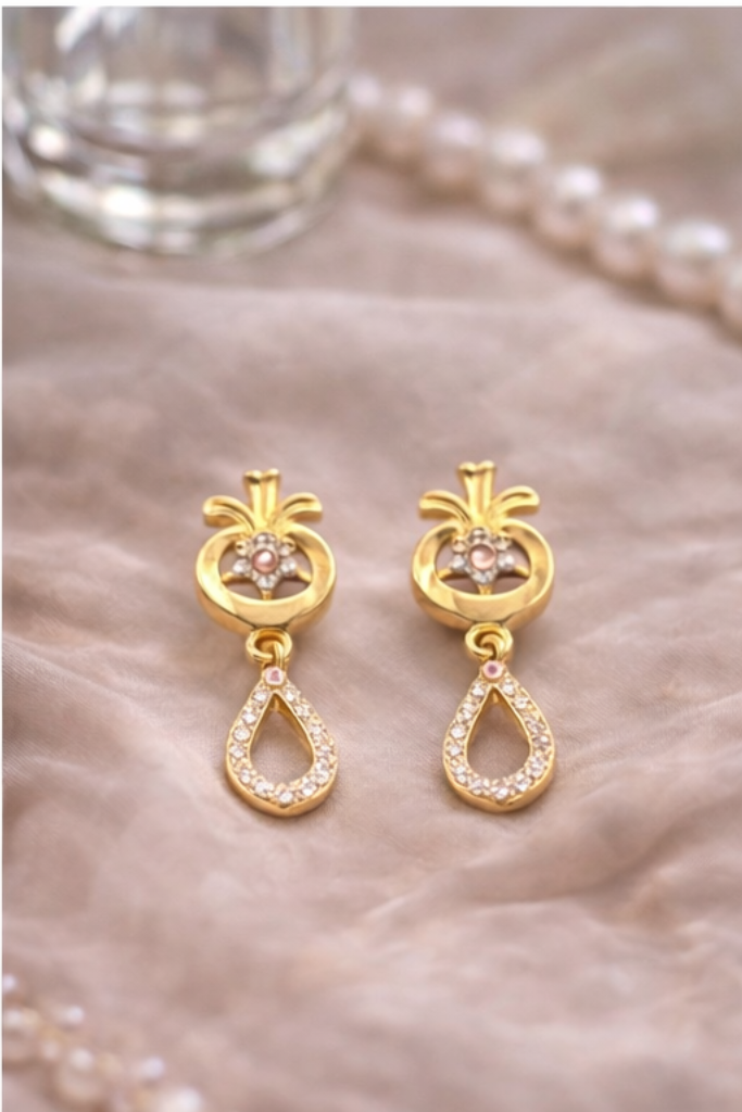 Golden Drop Earrings
