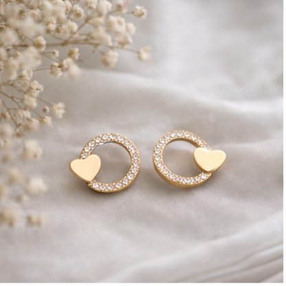 Heart Halo Earrings