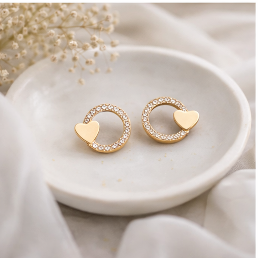 Heart Halo Earrings