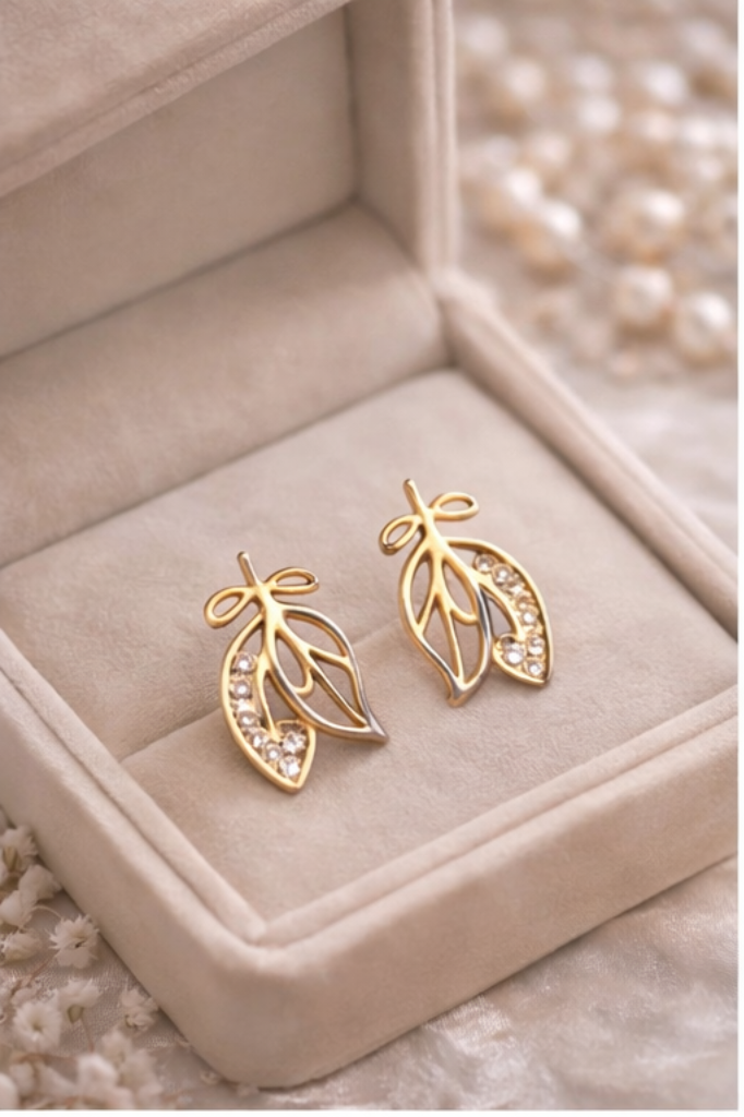 Golden Leaf Earrings