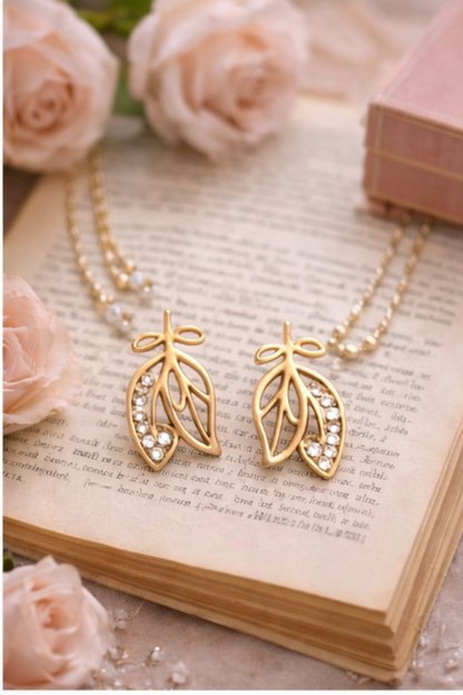Golden Leaf Earrings
