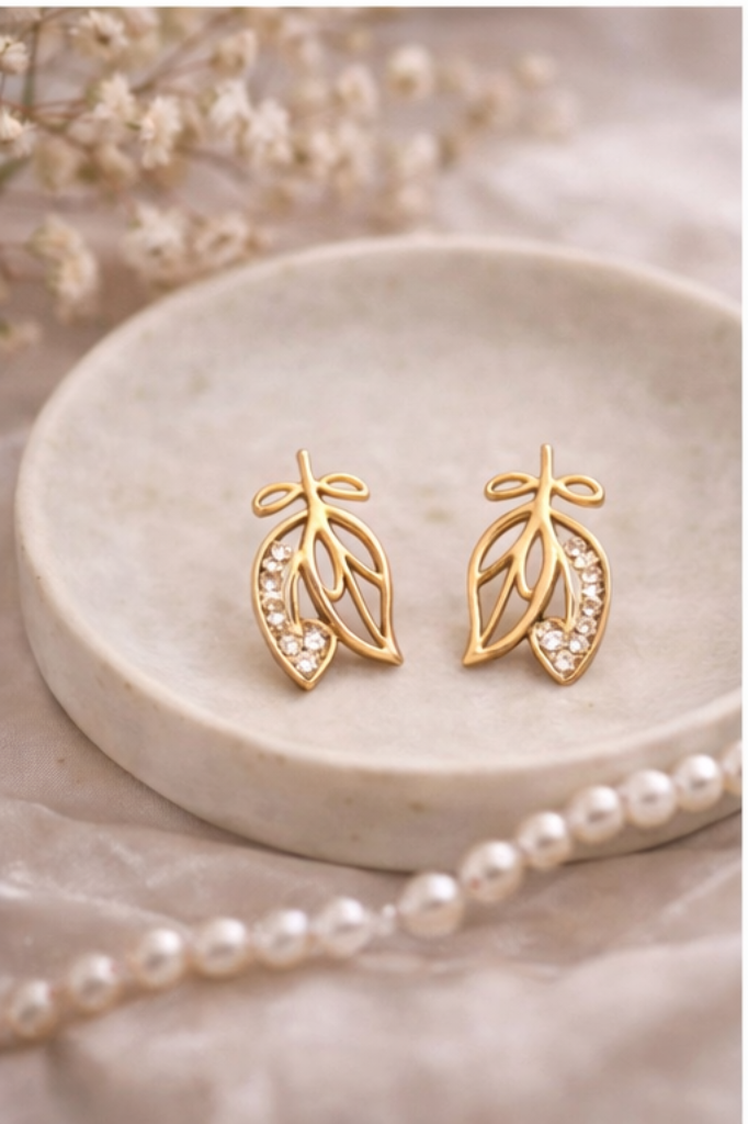 Golden Leaf Earrings