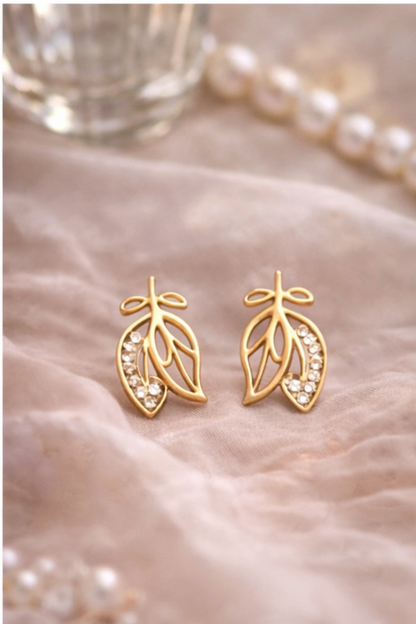 Golden Leaf Earrings
