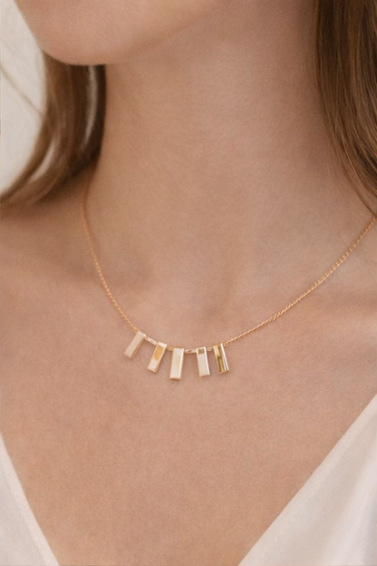 Minimal Gold Bar Necklace