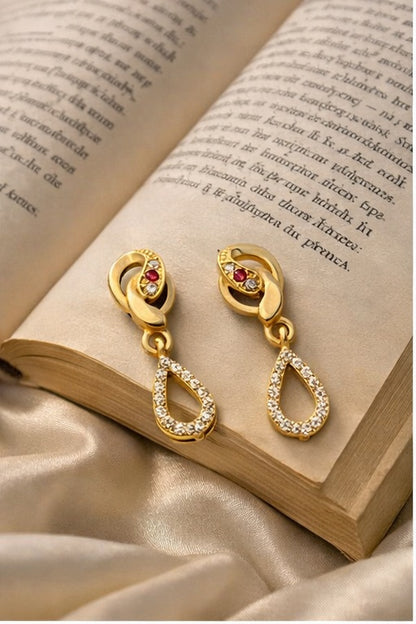 Royal Teardrop Crystal Earrings
