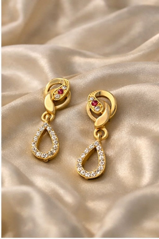 Royal Teardrop Crystal Earrings