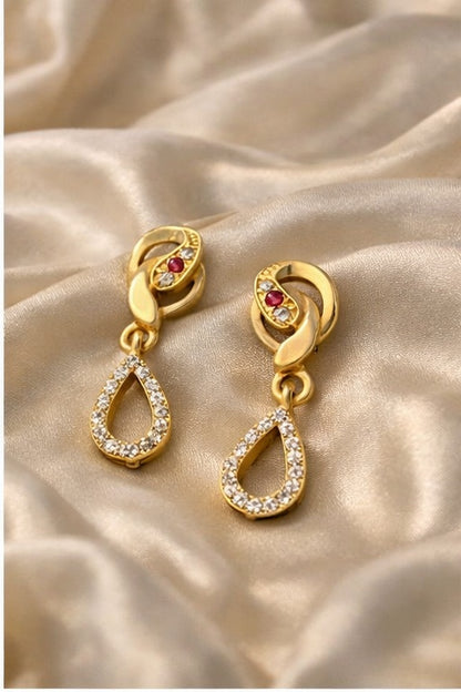 Royal Teardrop Crystal Earrings