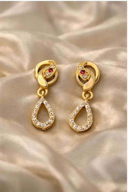 Royal Teardrop Crystal Earrings