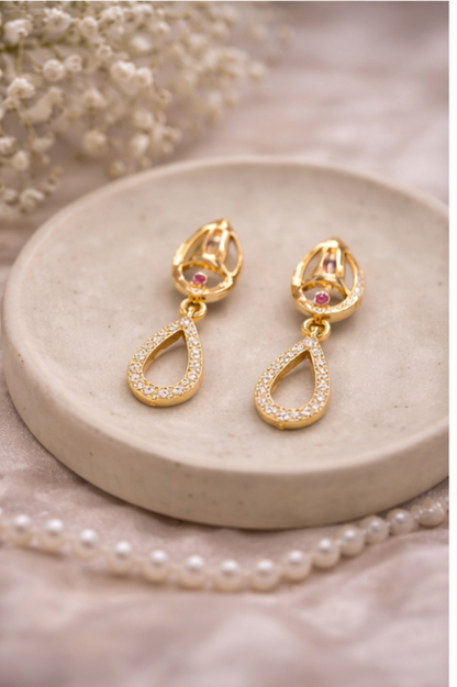 Golden Teardrop Earrings