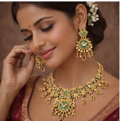 Royal Temple Necklace Set
