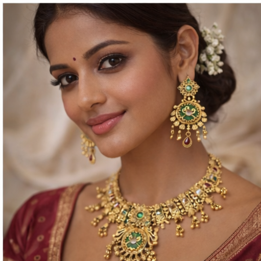 Royal Temple Necklace Set