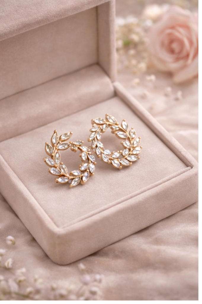 Crystal Wreath Earrings