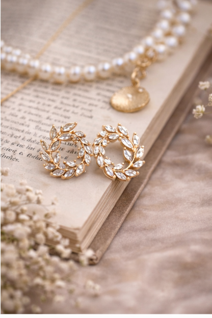 Crystal Wreath Earrings