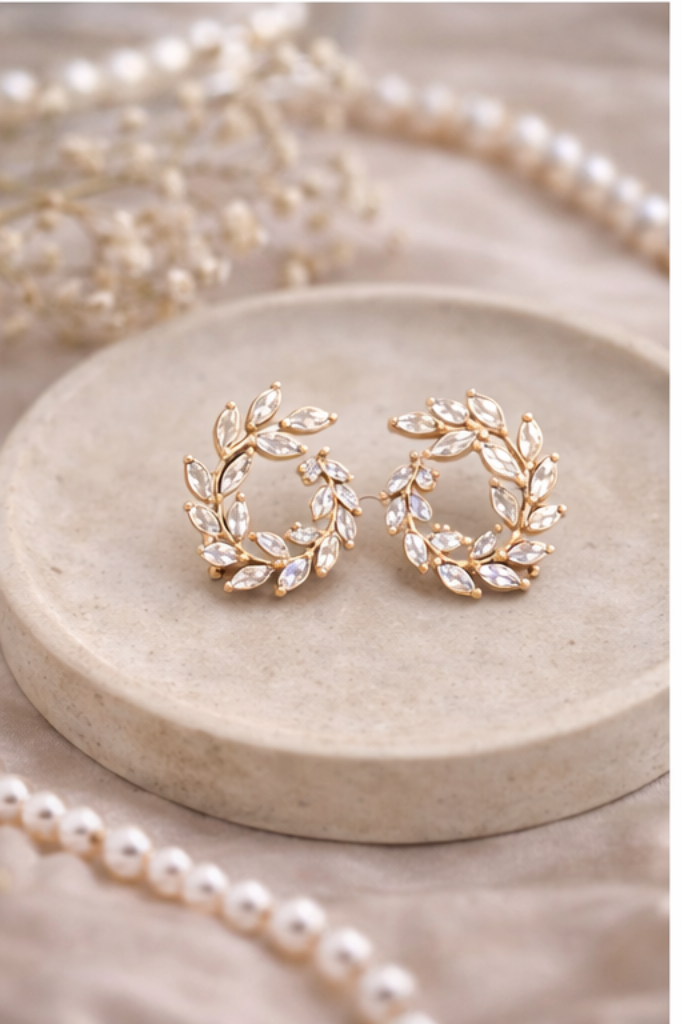 Crystal Wreath Earrings
