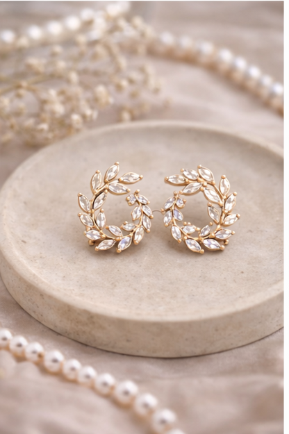 Crystal Wreath Earrings
